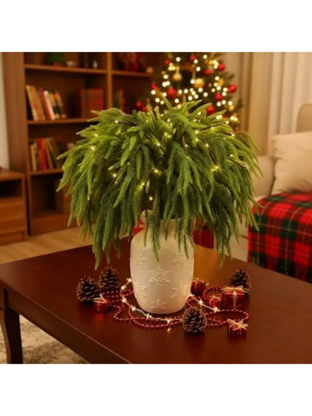12 Pcs LED Norfolk Pine Branches - 27